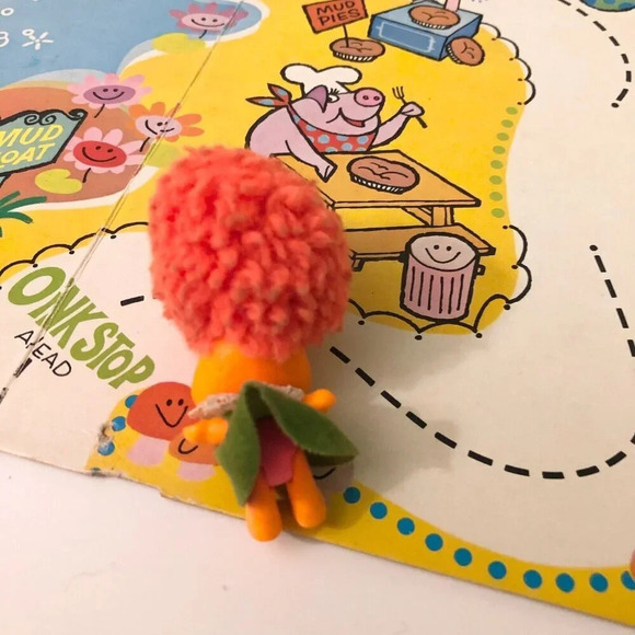 Vintage 1969 Mattel  Upsy Downsy Pudgy Fudgy Doll Playset with Board and Book - Picture 5 of 16